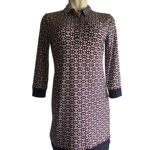 41 Hawthorn long sleeve print shirt dress Sz Medium